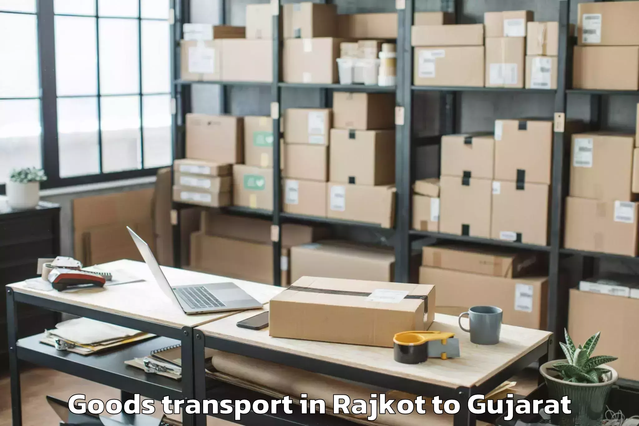 Top Rajkot to Dhrangadhra Goods Transport Available